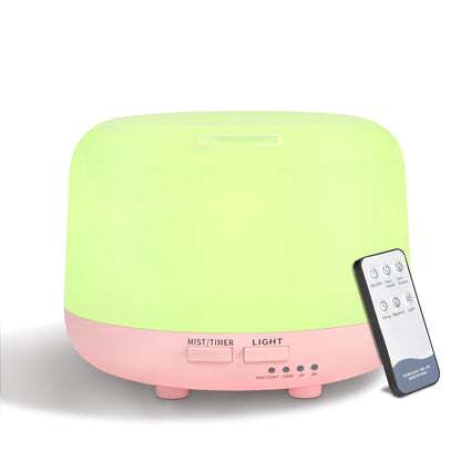 300ML Essential Oil Diffuser with Remote – Pink Ultrasonic Aroma Diffuser