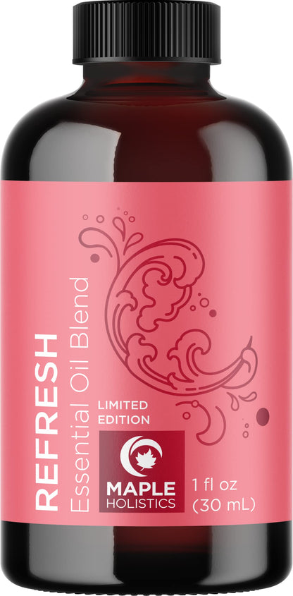 Pink Grapefruit Essential Oil Blend | Refreshing Citrus Diffuser Oil with Lime, Grapefruit, and Eucalyptus