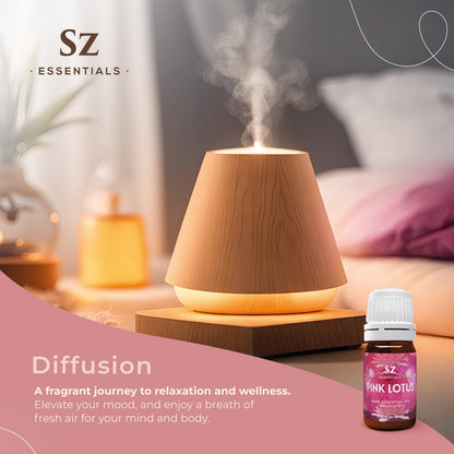 Sz Essentials Pink Lotus Essential Oil - 100% Pure, Nymphaea Nucifera, Therapeutic Grade