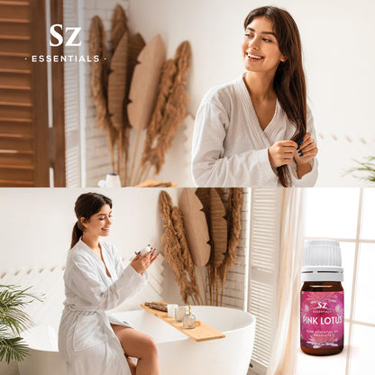 Sz Essentials Pink Lotus Essential Oil - 100% Pure, Nymphaea Nucifera, Therapeutic Grade