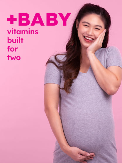 PINK Prenatal Vitamins – 60 Gummies with DHA, Folic Acid | Non-GMO & Gluten Free | Fruit Flavor