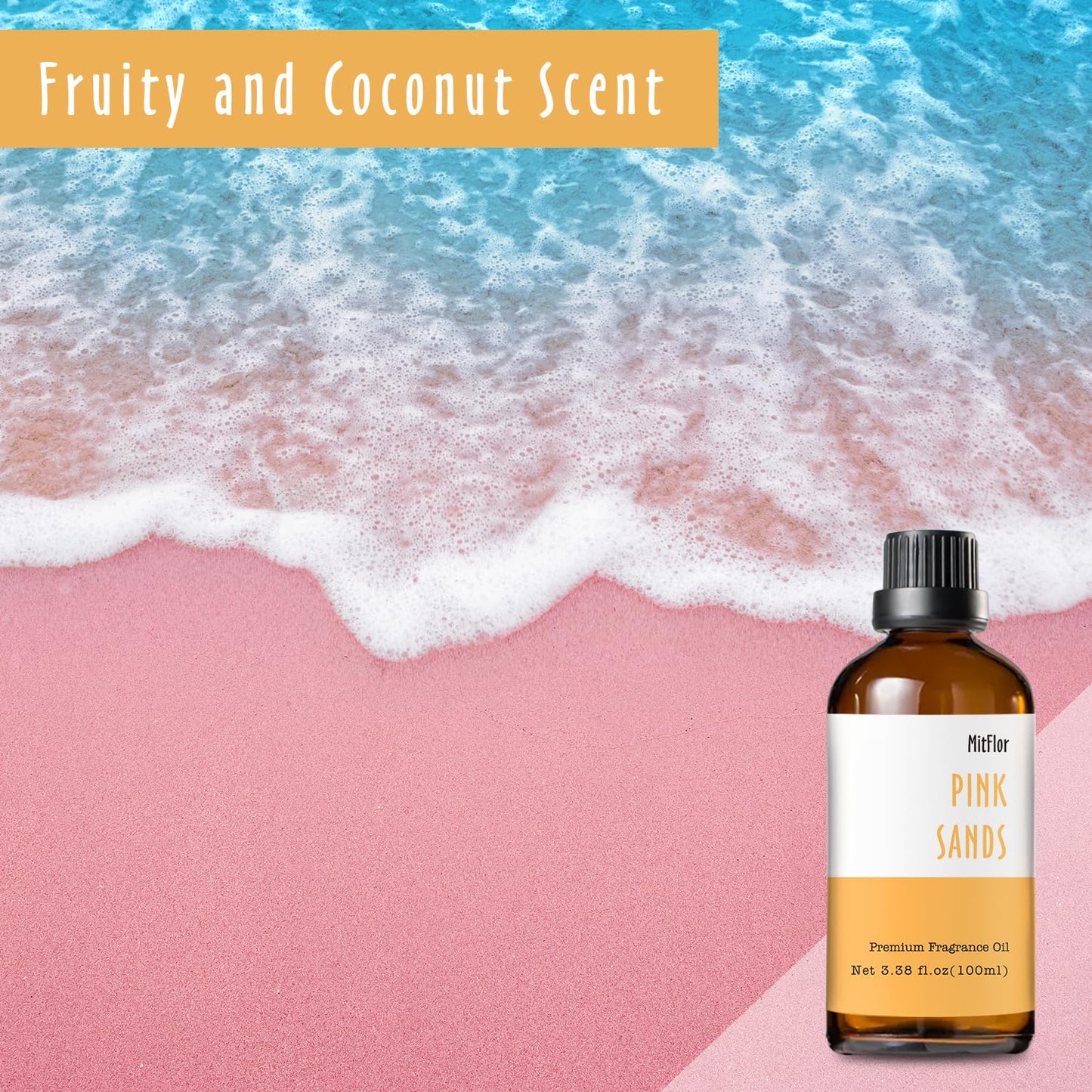 Pink Sands Fragrance Oil – MitFlor Premium 100ml for Diffusers, Candles