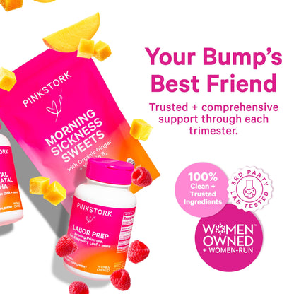 Pink Stork Omega-3 DHA 540 mg - Prenatal & Postpartum DHA/EPA (60 Softgels)