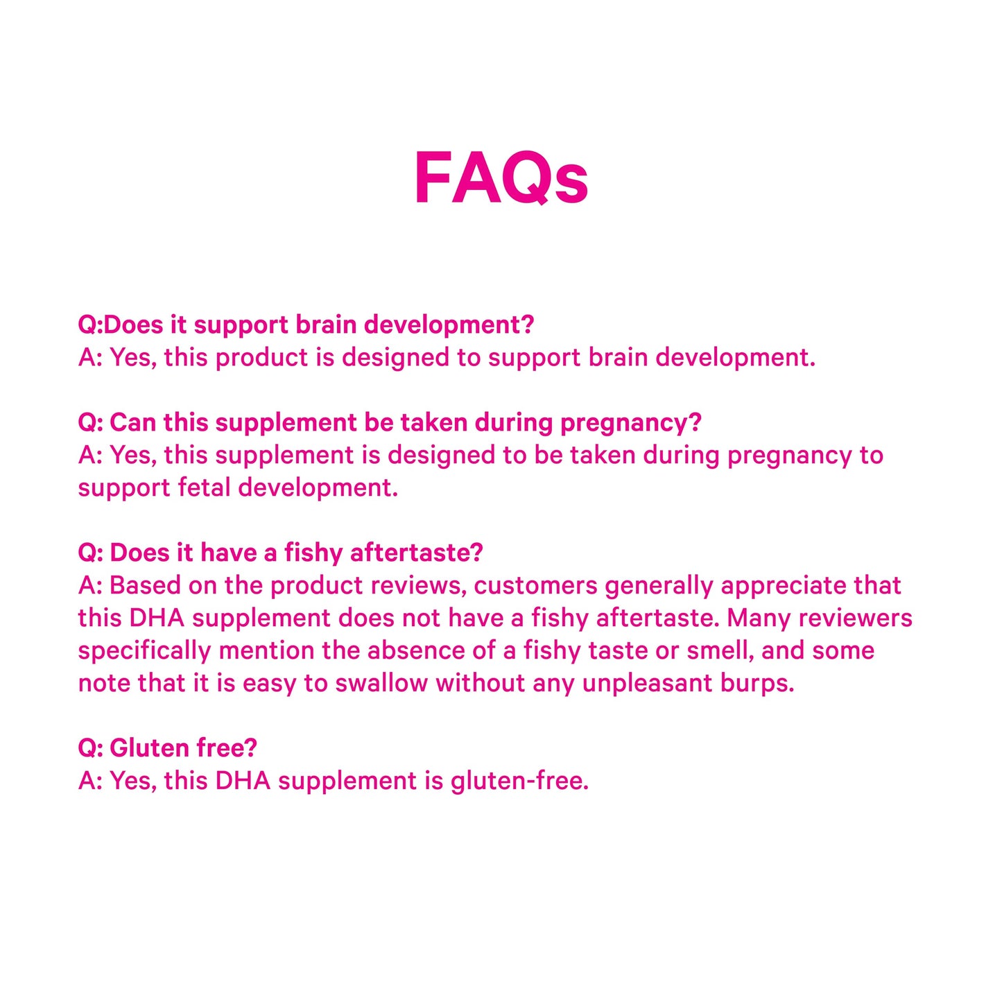 Pink Stork Omega-3 DHA 540 mg - Prenatal & Postpartum DHA/EPA (60 Softgels)