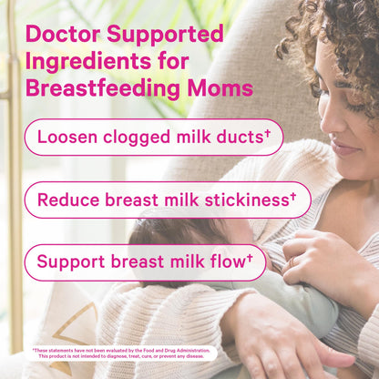 Pink Stork Sunflower Lecithin Supplement - 1200 mg for Clogged Milk Ducts - Breastfeeding Essentials for Postpartum Moms - Supports Breast Milk Flow - 60 Softgels
