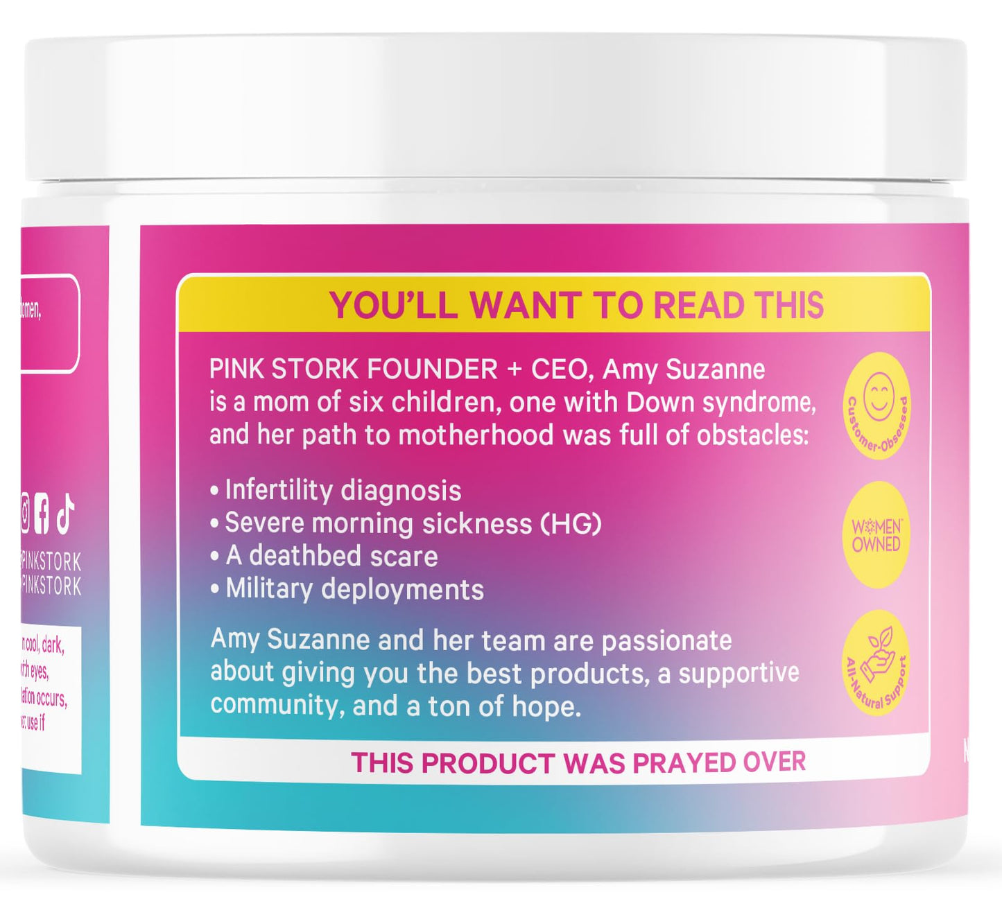 Pink Stork Wild Yam Cream for Hormone Balance | Doctor-Formulated, Unscented 4 oz