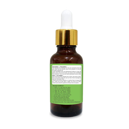 Pine Essential Oil (Pinus Sylvestris) – 100% Pure & Undiluted, 50ml with Dropper | Therapeutic Grade