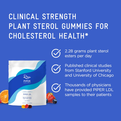 Piper Biosciences Cholesterol Health Gummies – 240 Gummies (60 Day)