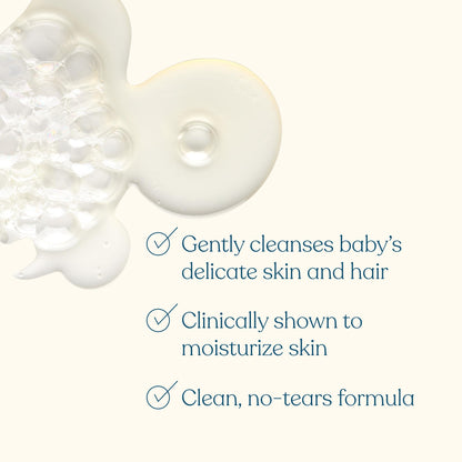 Pipette Fragrance Free Baby Wash & Lotion Duo – 2-Pack, Tear-Free & Hypoallergenic