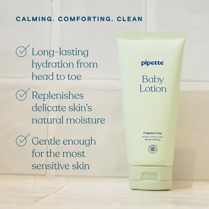 Pipette Vanilla + Ylang Ylang Baby Wash & Lotion Duo – Tear-Free, Non-Toxic (Pack of 2)
