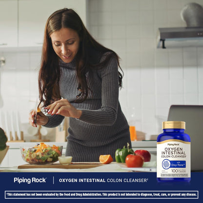 Piping Rock Colon Cleanse | 100 Capsules | Oxy-Tone Oxygen Intestinal Cleanser | Non-GMO, Gluten Free | Pack of 2