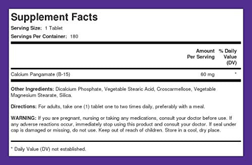 Piping Rock DMG Supplement - B15 150 mg | 180 Capsules | Non-GMO, Gluten Free (Pack of 2)