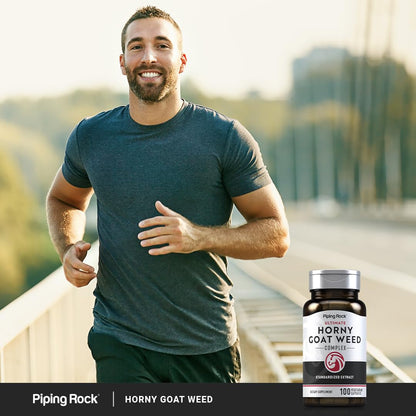 Piping Rock Horny Goat Weed for Men – 100 Capsules | Ultimate Complex