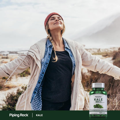 Piping Rock Kale Extract Capsules 800mg – 120 Count (Pack of 2) | Gluten Free & Non-GMO