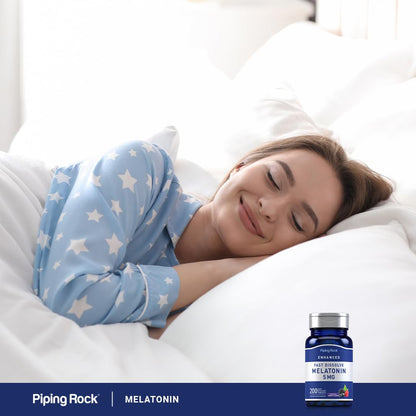 Piping Rock Melatonin 5mg – 200 Fast Dissolve Tablets | Berry Flavor | Vegetarian, Non-GMO, Gluten Free