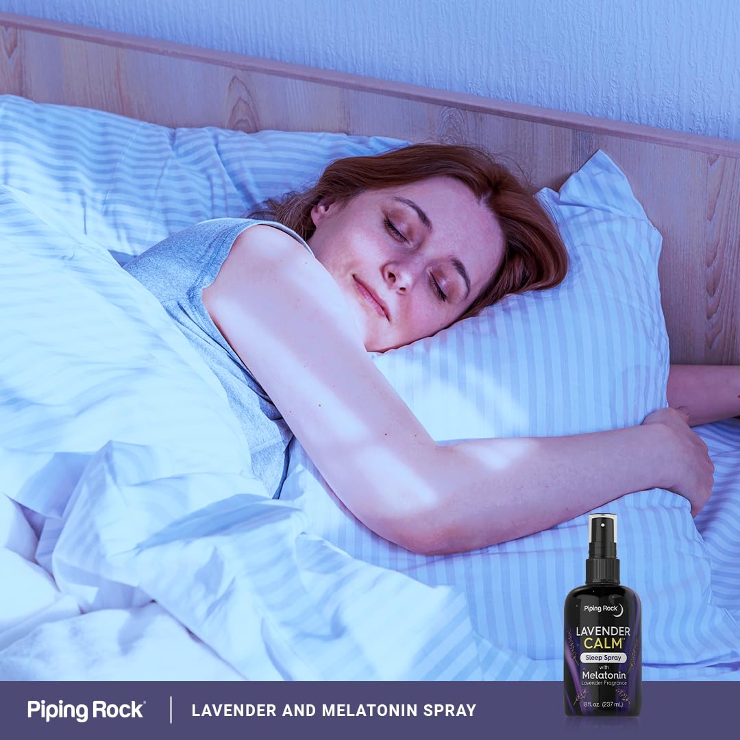 Piping Rock Melatonin Sleep Spray 8 oz - Lavender Calm Mist