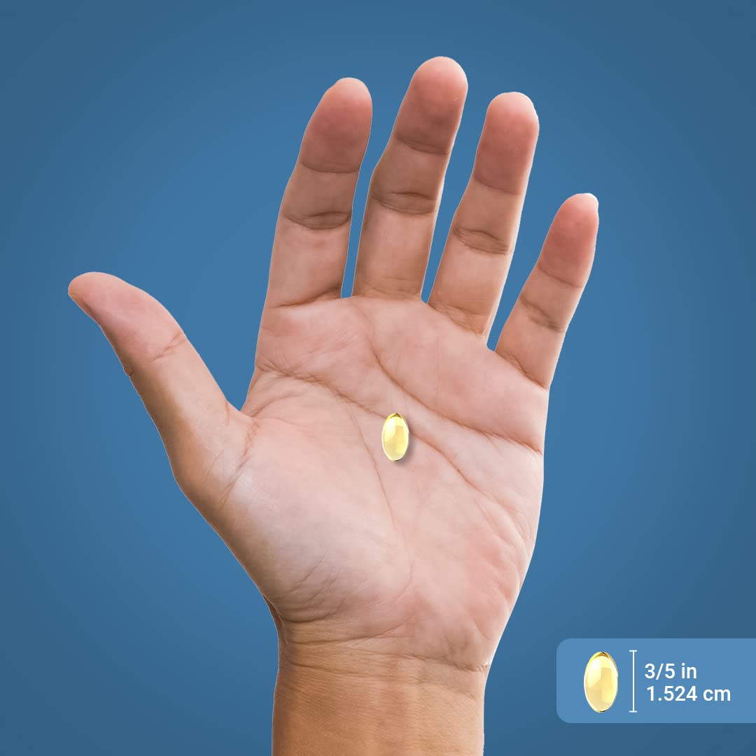 Piping Rock Mini Fish Oil 1340mg | 200 Softgels | Omega-3 Lemon Flavor | Non-GMO & Gluten Free