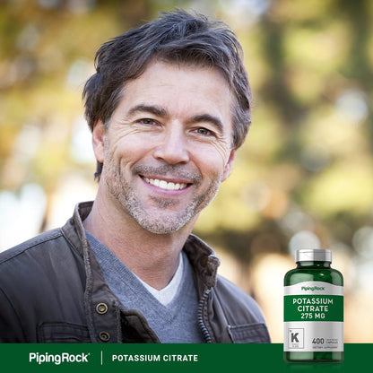 Piping Rock Potassium Citrate Supplement | 275 mg | 400 Capsules | Non-GMO, Gluten Free (Pack of 2)