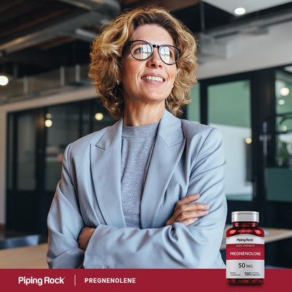 Piping Rock Pregnenolone 50 mg – 180 Capsules (Pack of 2)