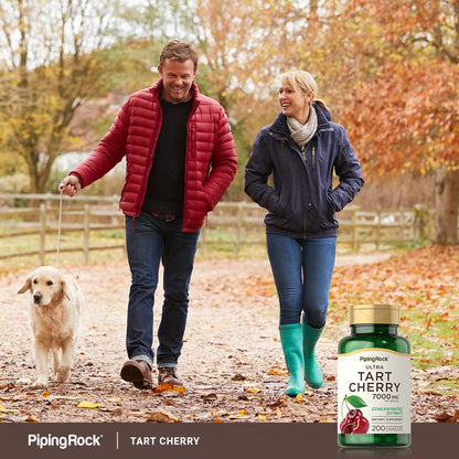 Piping Rock Tart Cherry Extract Capsules – 7000 mg, 200 Capsules | Ultra Strength | Non-GMO, Gluten Free