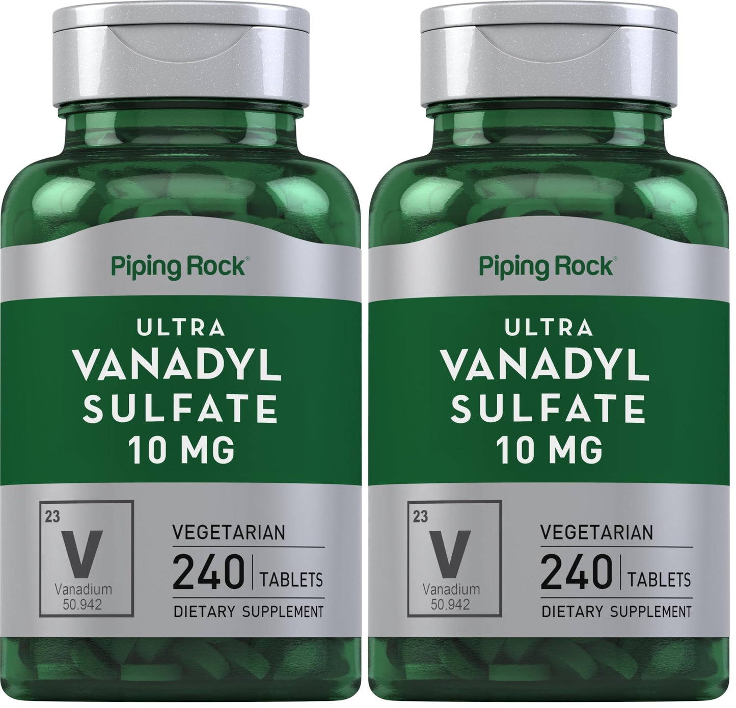 Piping Rock Vanadyl Sulfate 10 mg | 240 Tablets | Ultra Complex | Pack of 2