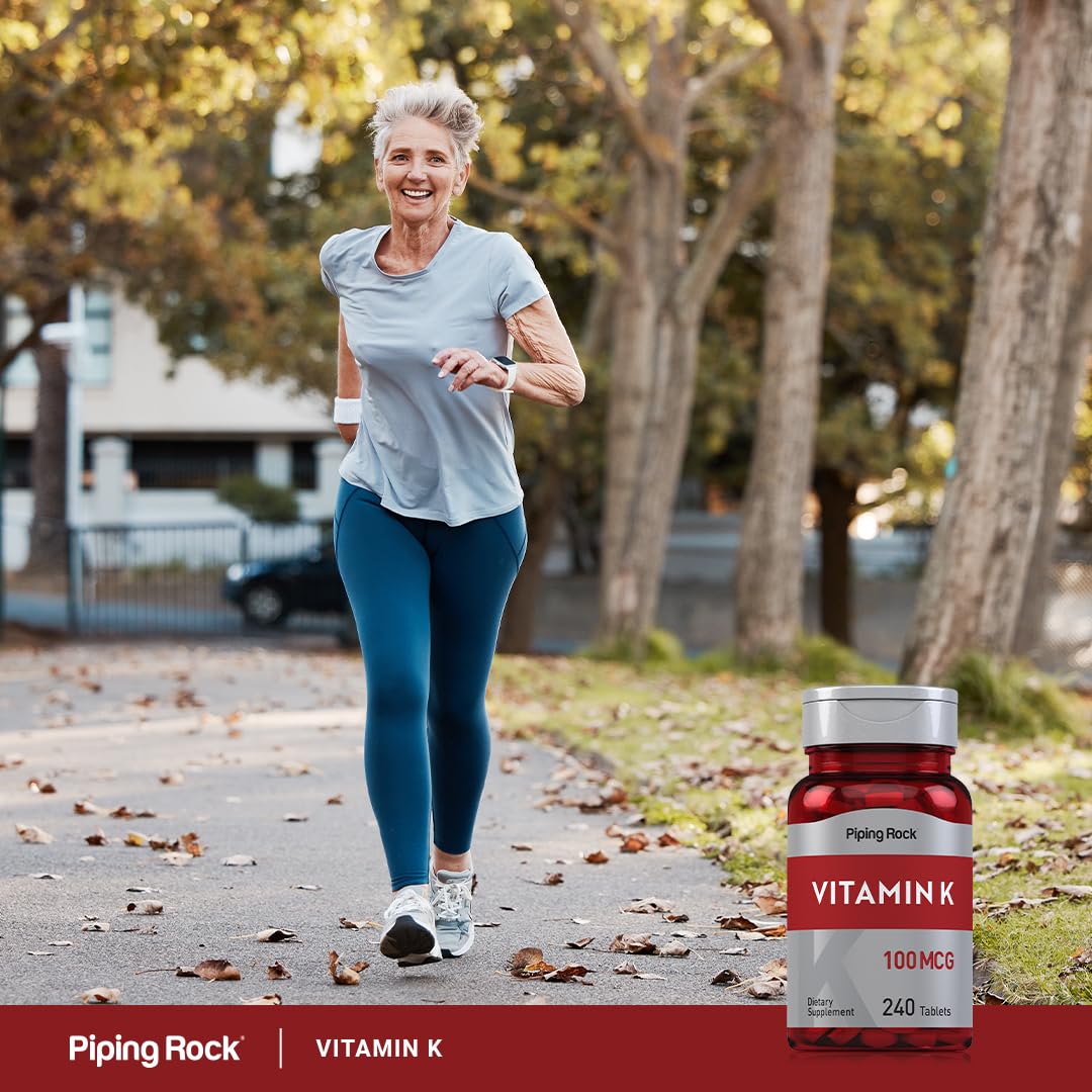 Piping Rock Vitamin K 100 mcg – 240 Tablets (Pack of 2) | Phytonadione