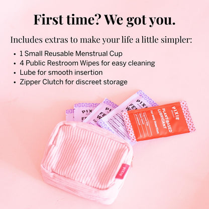 Pixie Cup Plum Small – Reusable Medical-Grade Silicone Menstrual Cup | #1 Tampon Alternative | Buy One, Give One