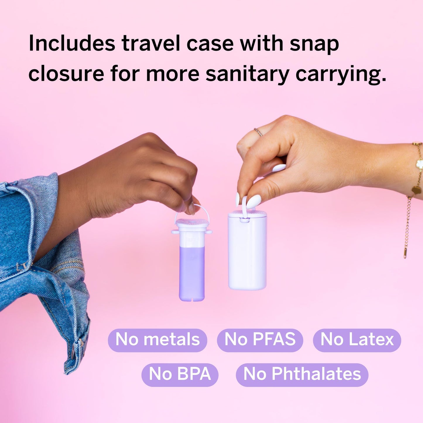Pixie Cup Menstrual Cup Applicator — Tampon-Like Insertion, Reusable & BPA-Free
