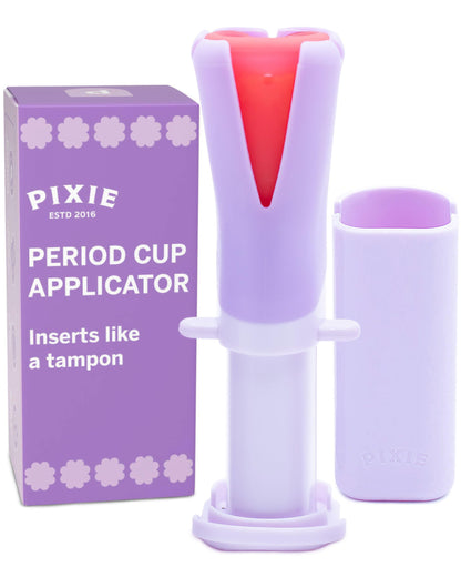 Pixie Cup Menstrual Cup Applicator — Tampon-Like Insertion, Reusable & BPA-Free