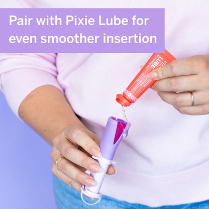 Pixie Cup Menstrual Cup Applicator — Tampon-Like Insertion, Reusable & BPA-Free