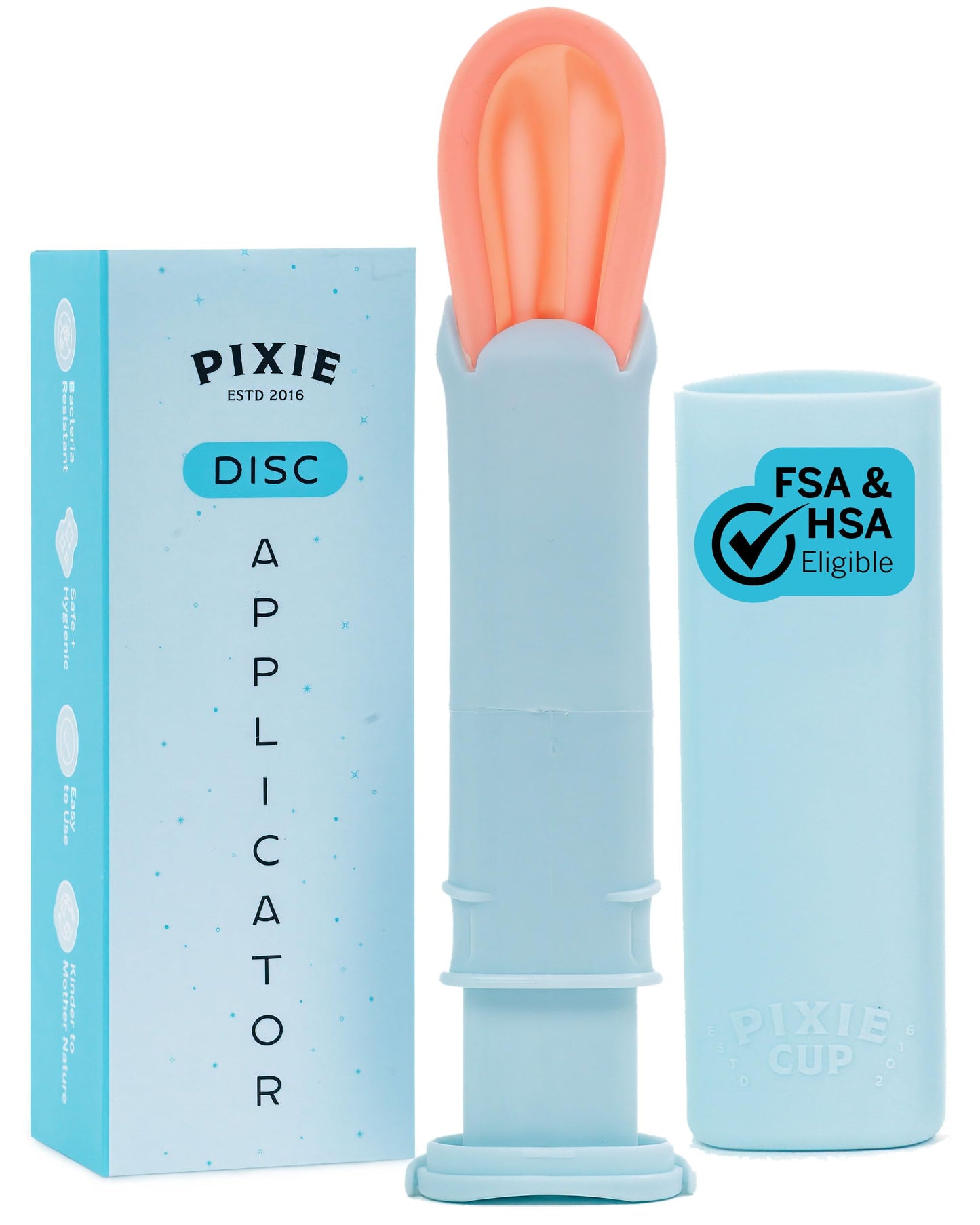 Pixie Cup Menstrual Disc Applicator – Tampon-Like Insertion, Nail-Friendly & Reusable
