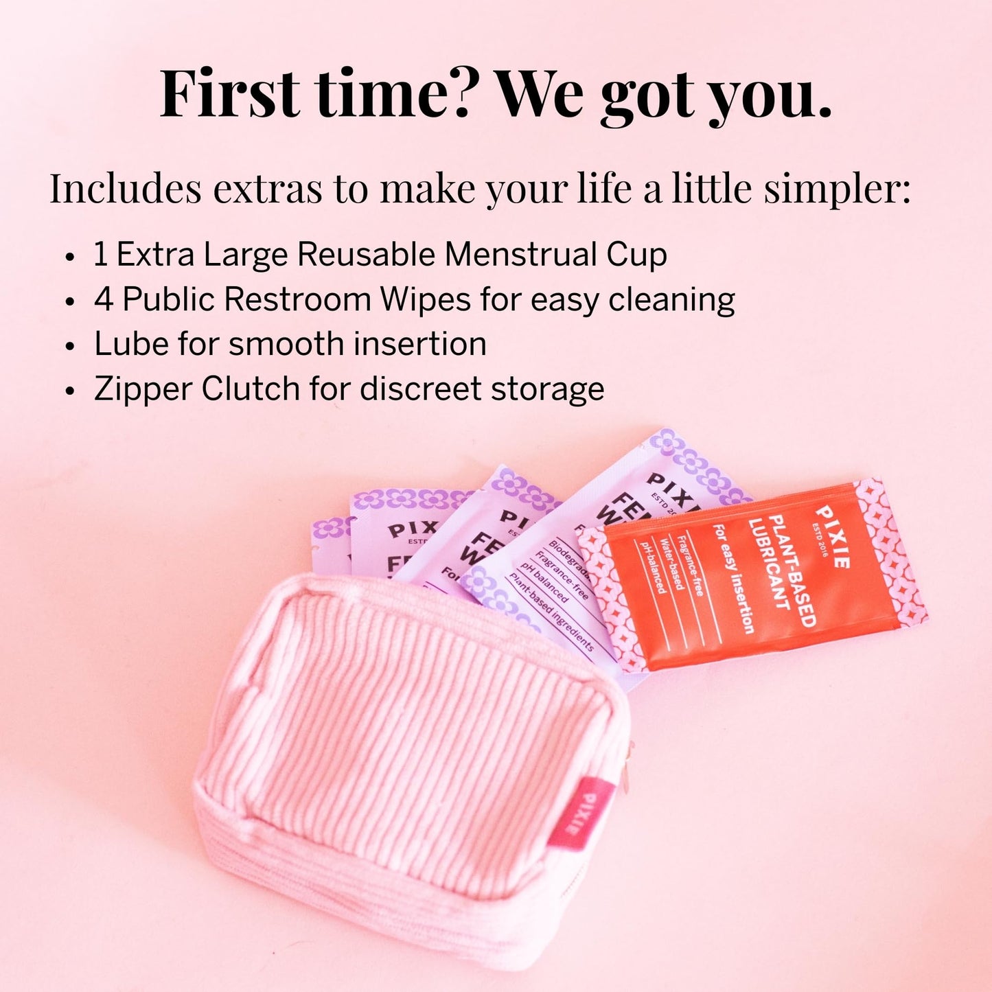 Pixie Cup - Soft, Safe, Reusable Menstrual Cup | 100% Medical-Grade Silicone | Buy One, Give One (XL)