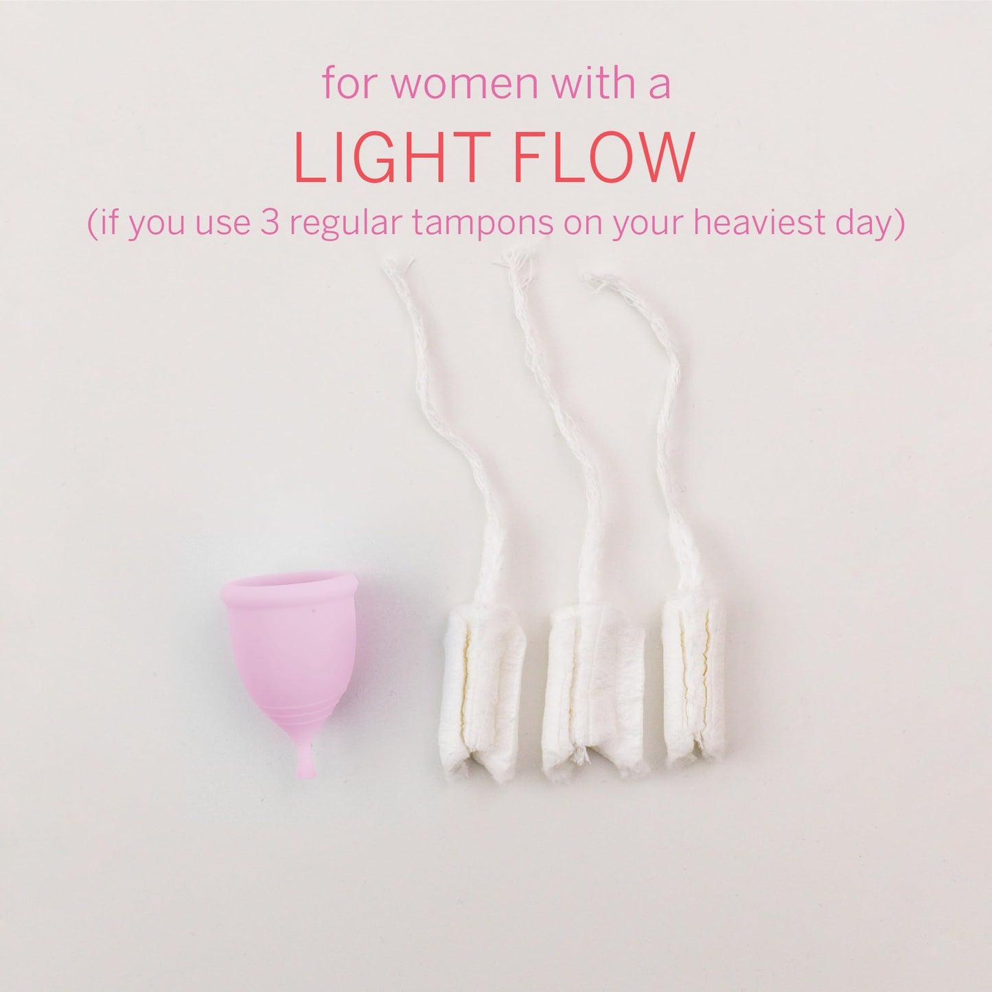 Pixie Menstrual Cup - Extra Small, Blush | The Softest Reusable Cup, 12-Hour Wear