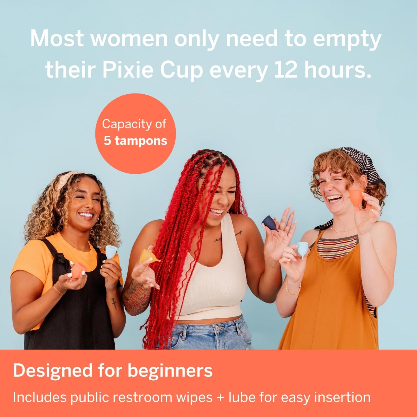 Pixie Cup - Soft, Reusable Menstrual Cup | 100% Medical-Grade Silicone | Buy One Give One