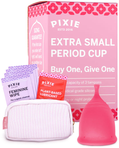 Pixie Cup - Soft, Safe Reusable Menstrual Cup | 100% Medical-Grade Silicone | Buy One, Give One