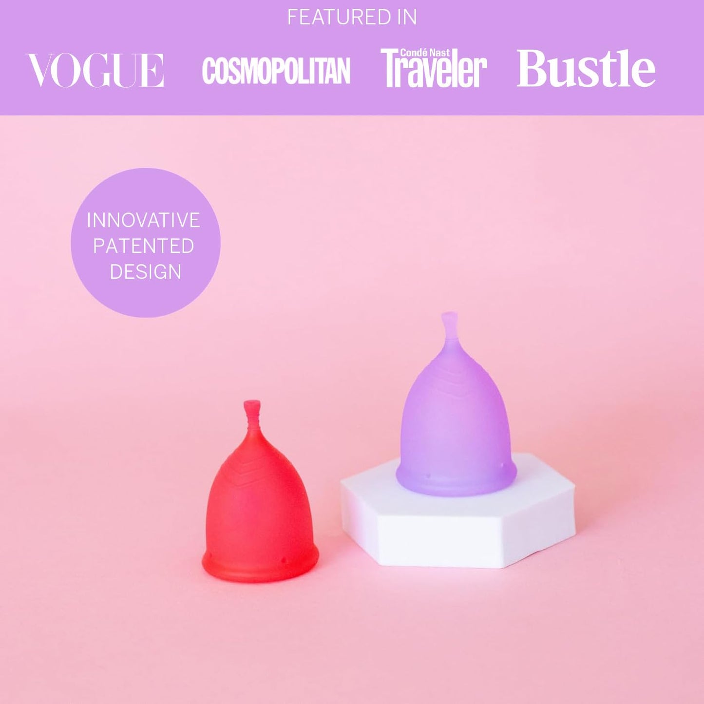 Pixie Cup - Soft, Safe, Reusable Menstrual Cup | 100% Medical-Grade Silicone | Buy One, Give One (XL)