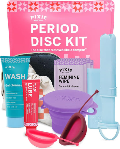 Pixie Cup Pixie Menstrual Disc Kit – Medical-Grade Silicone Starter Kit