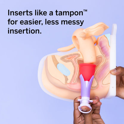 Pixie Cup 2-Cup Menstrual Cup & Applicator Bundle — Medical-Grade Silicone, Metal-Free