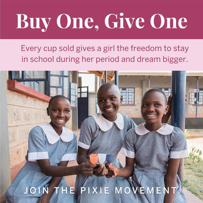 Pixie Cup Plum Small – Reusable Medical-Grade Silicone Menstrual Cup | #1 Tampon Alternative | Buy One, Give One