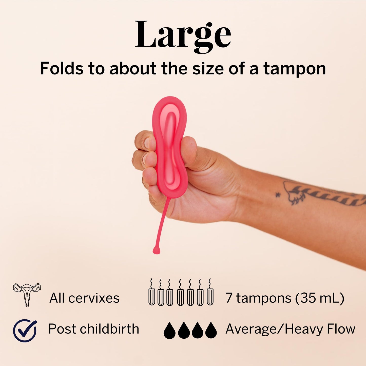 Pixie Cup Menstrual Disc – Medical-Grade Silicone, 12-Hour Wear, Eco-Friendly Tampon Alternative