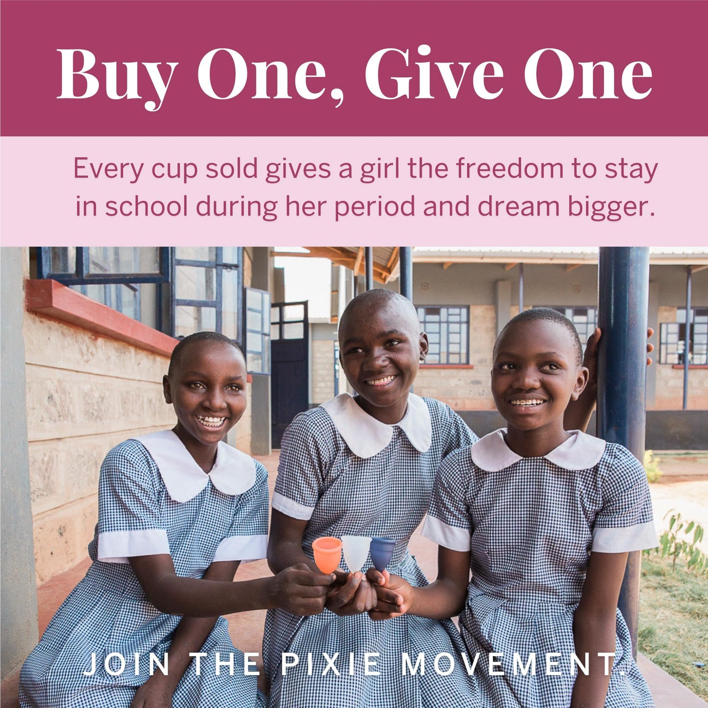 Pixie Cup Plum Large - Soft, Safe Reusable Menstrual Cup | 100% Medical-Grade Silicone, #1 Tampon Alternative