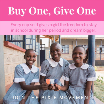 Pixie Cup - Soft, Safe Reusable Menstrual Cup | 100% Medical-Grade Silicone | Buy One, Give One