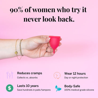 Pixie Cup - Soft, Safe Reusable Menstrual Cup | 100% Medical-Grade Silicone | Buy One, Give One