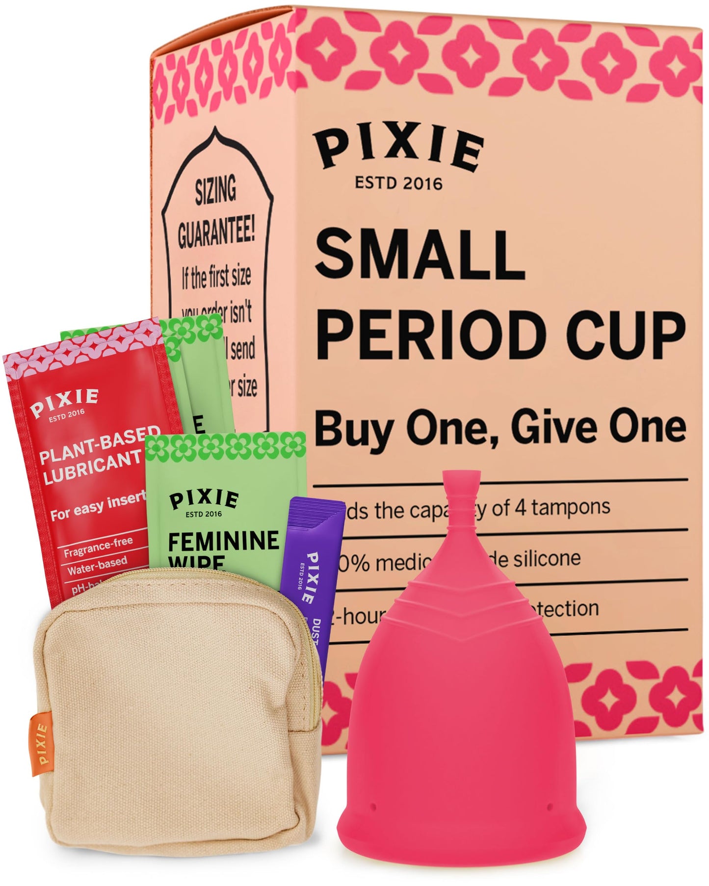 Pixie Cup - Soft, Safe Reusable Menstrual Cup | 100% Medical-Grade Silicone | Buy One, Give One