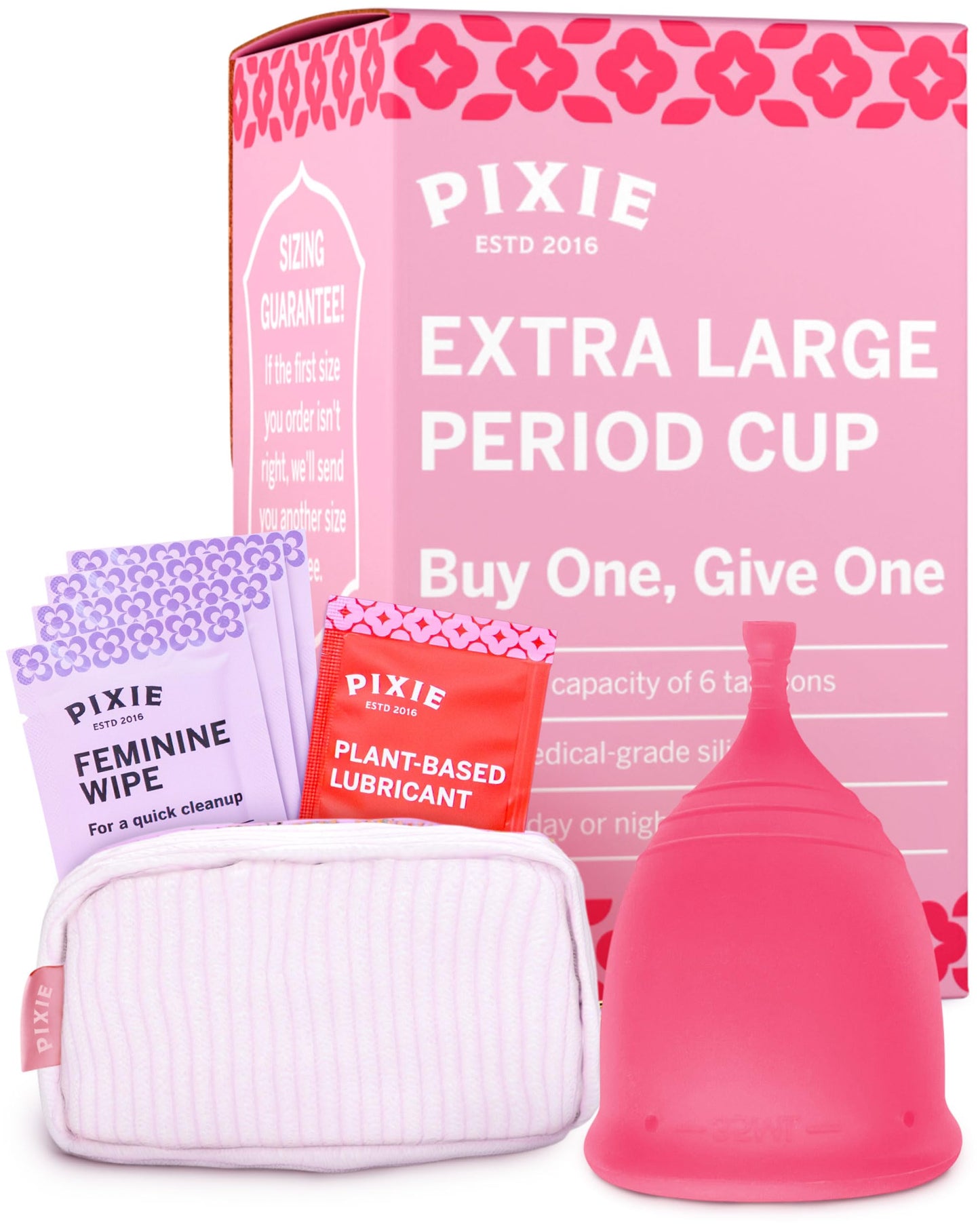 Pixie Cup Extra Large – Soft, Safe Reusable Menstrual Cup | 100% Medical-Grade Silicone