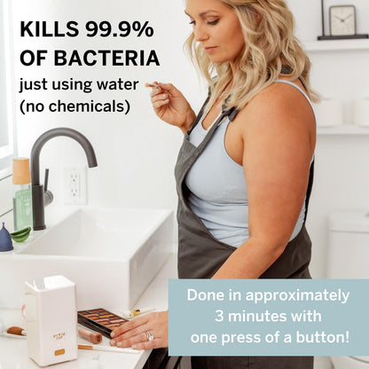 Pixie Cup Steam Cleaner: 3-Min Sterilization, 99.9% Germ Kill, FSA Eligible