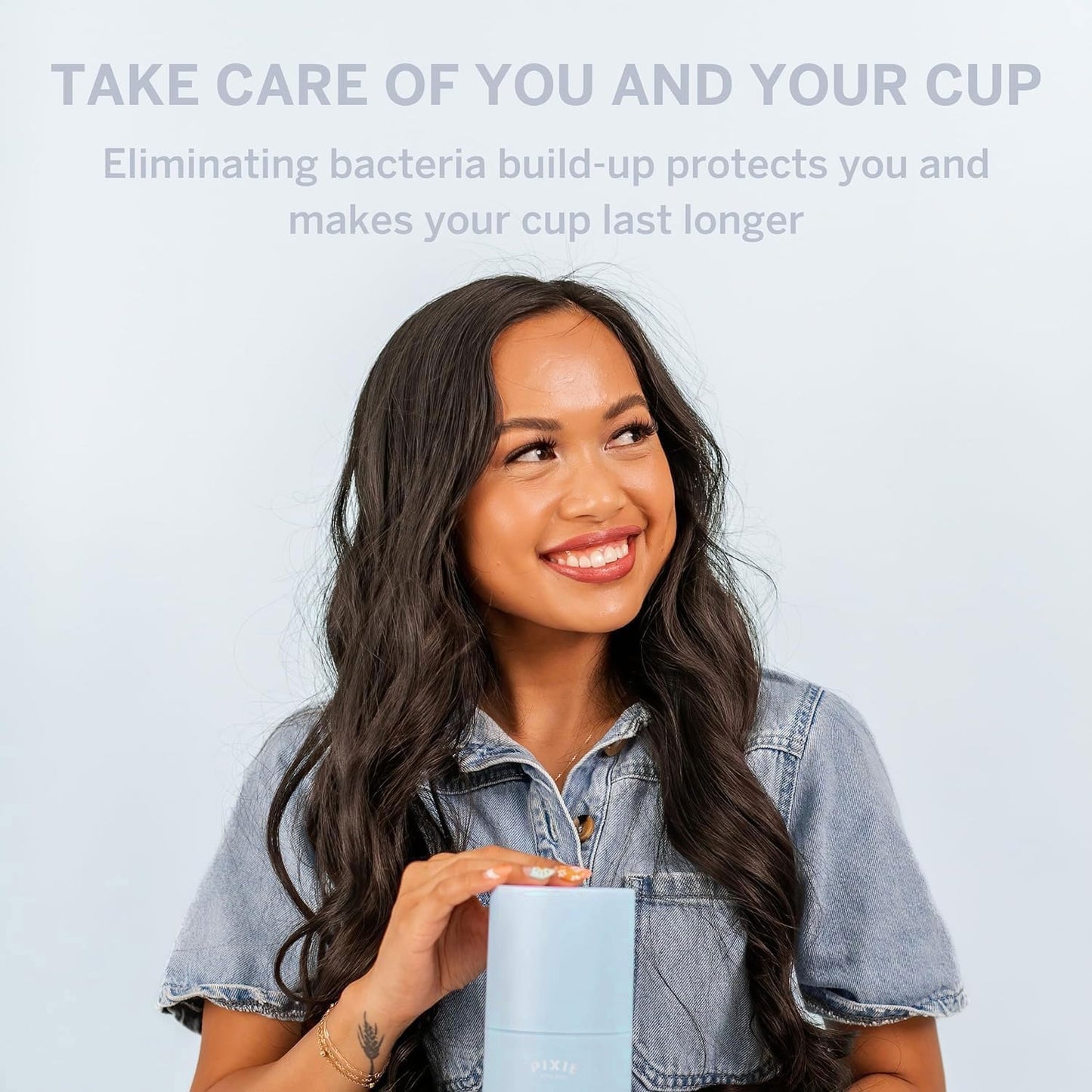 Pixie Cup Sterilizer 2.0 – 3-Minute Steam, 99% Germ Reduction, Sensor Button