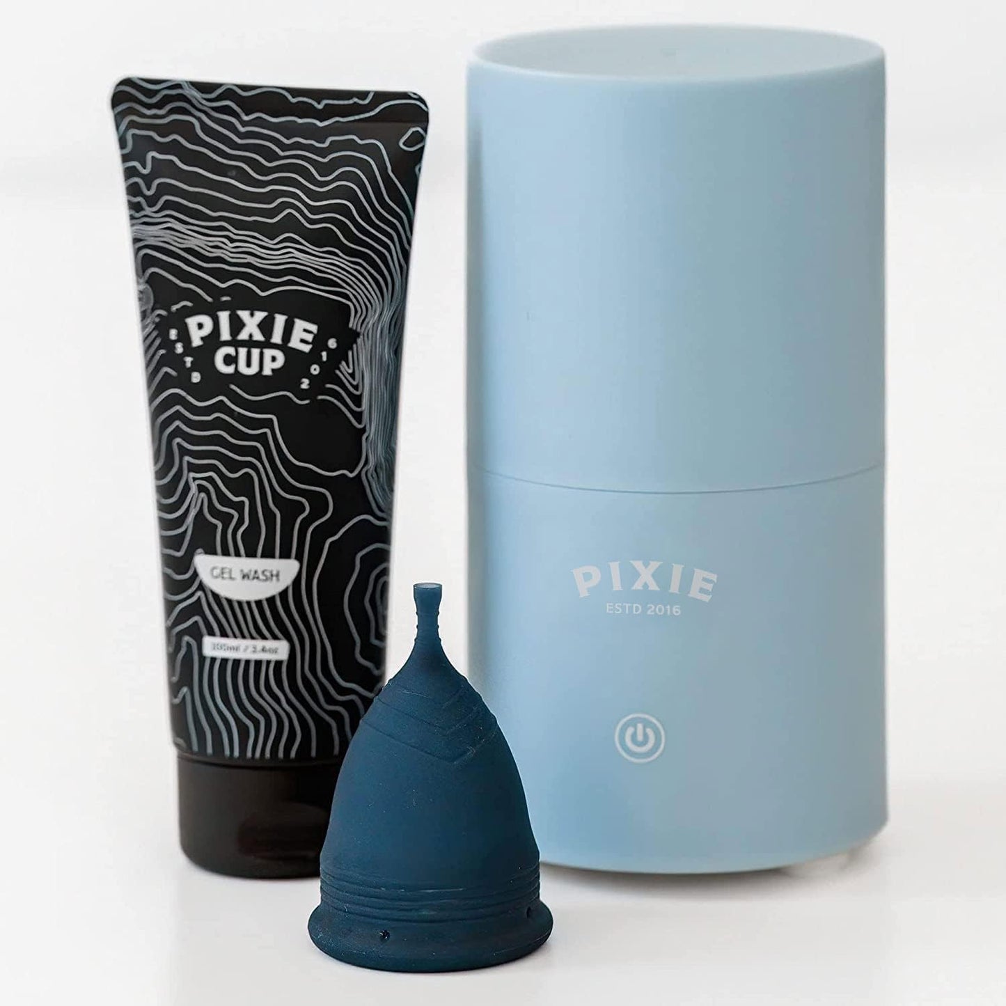 Pixie Cup Sterilizer 2.0 – 3-Minute Steam, 99% Germ Reduction, Sensor Button