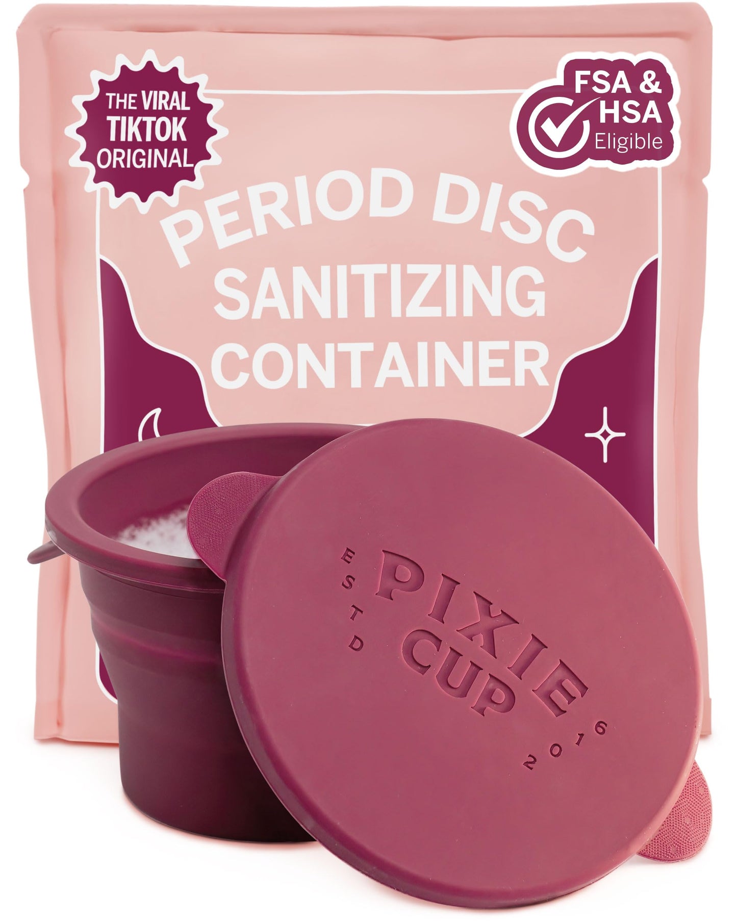 Pixie Cup Compact Sterilizer for Menstrual Cups | Microwaveable & Collapsible