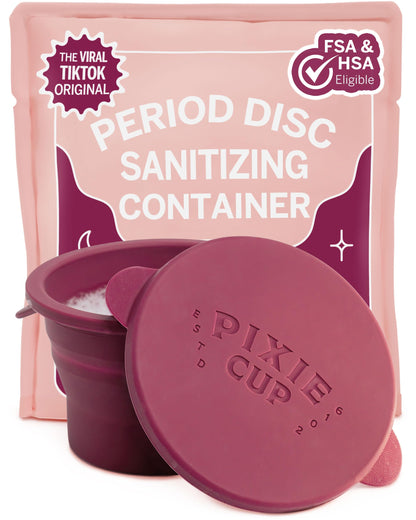 Pixie Cup Compact Sterilizer for Menstrual Cups | Microwaveable & Collapsible